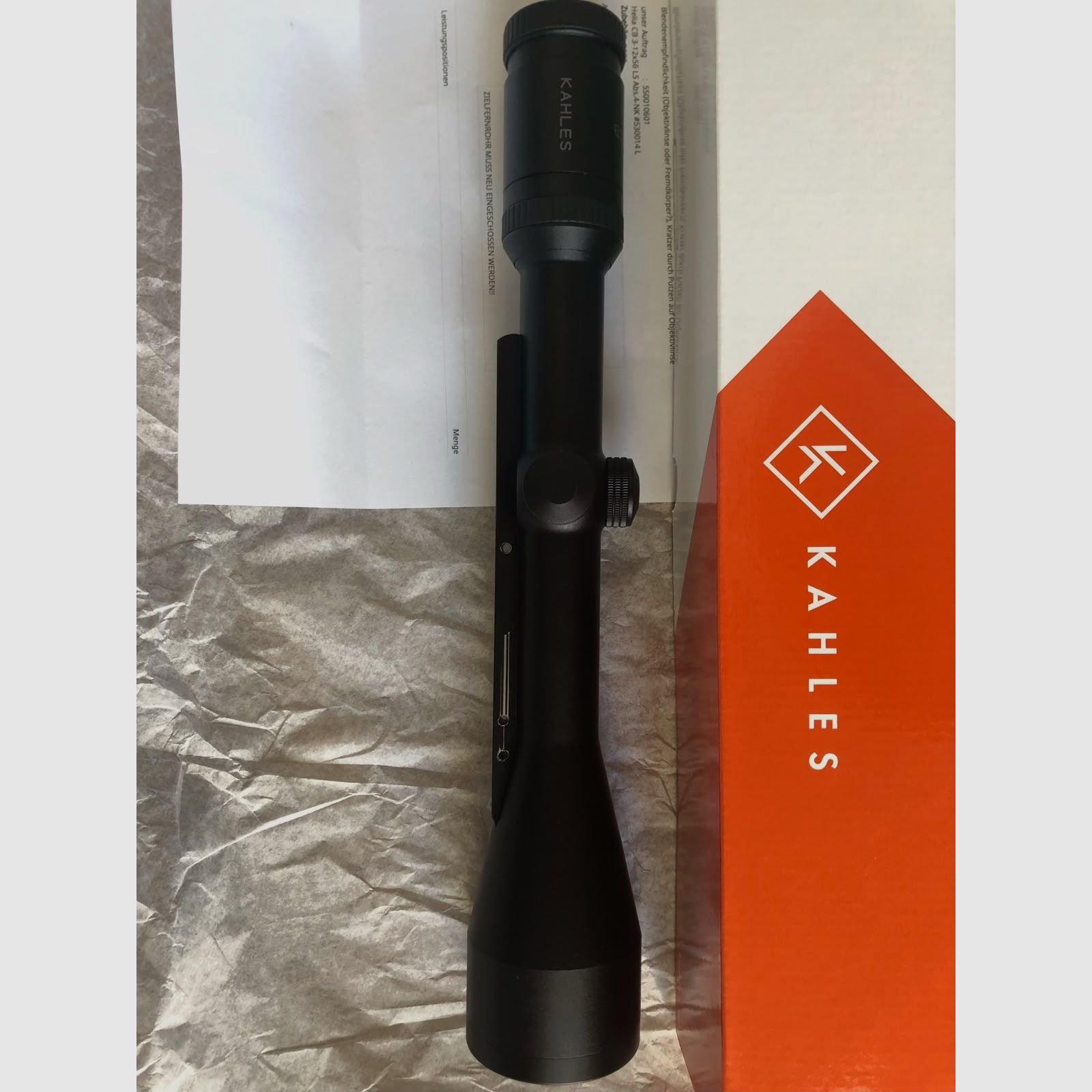 Scope Kahles Helia CB 3-12x56 LA 4 refurbished, imagen 4 de 5
