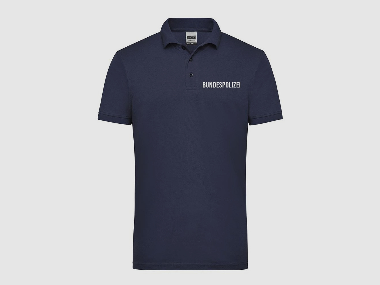 Funktions Polo für Dienst und Sport Navy Blau XL Bundespolizei