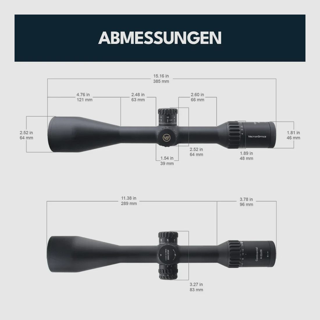 Vector Optics SCOL-T51 Continental x8 4-32x56SFP ED Tactical