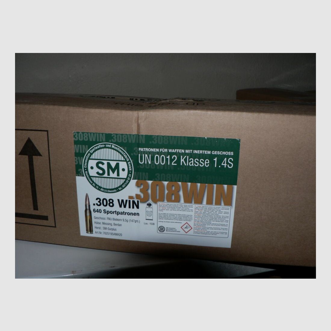 .308 WIn AMA Surplus 147grs. 640 Schuss