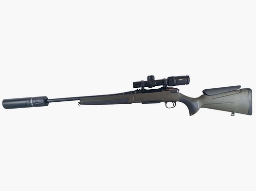 Haenel Jäger NXT in .308 Win with silencer and driven hunt scope Meopta 1-6x24 LP