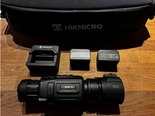 Hikmicro TE19C 2.0 met Rusan ARM52-56 klemadapter