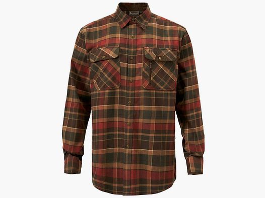 Pinewood Hemd Prestwick Exclusive D. Green/ Terracotta