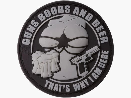 Jackets To Go Jackets To Go JTG 3D Patch Guns Boobs and Beer