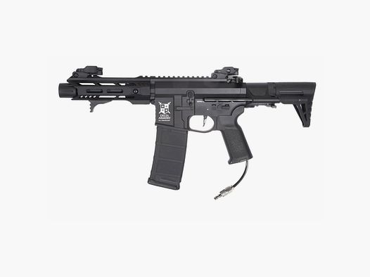Delta Armory Airsoft Gewehr AR15 TALOS 1 PDW ALPHA Eagle mit GATE PULSAR HPA in Schwarz