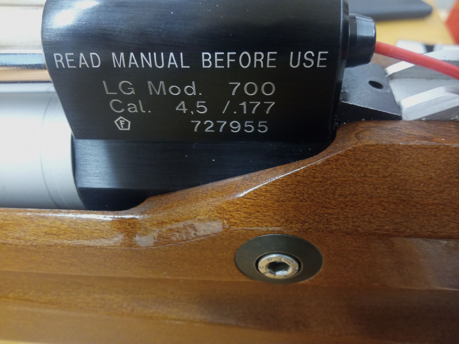 Used air rifle FWB 700 wood.