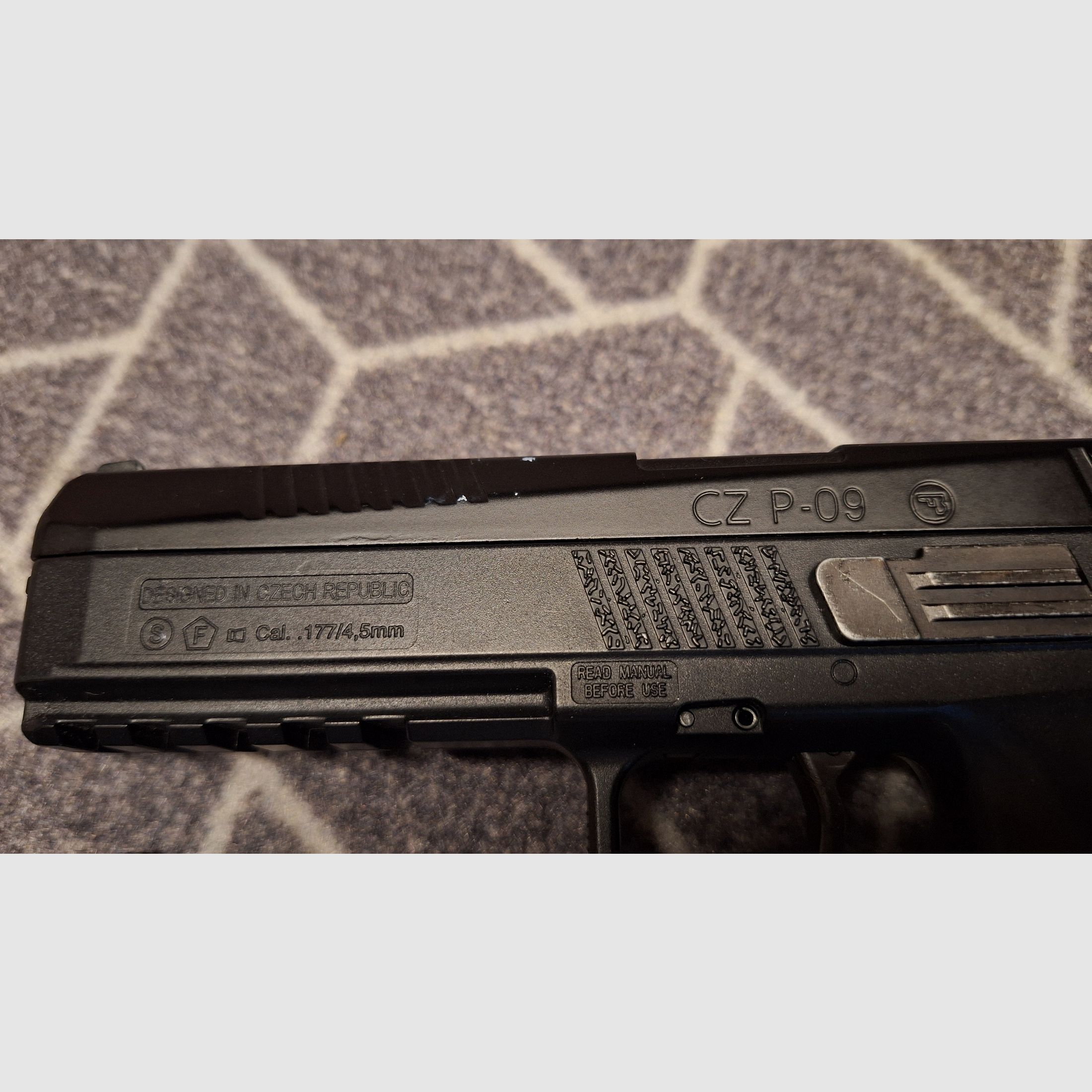 CZ P-09 Duty 4,5 mm Diabolo/Stahl BB Co2-Pistole Blow Back, Bild 6 von 12