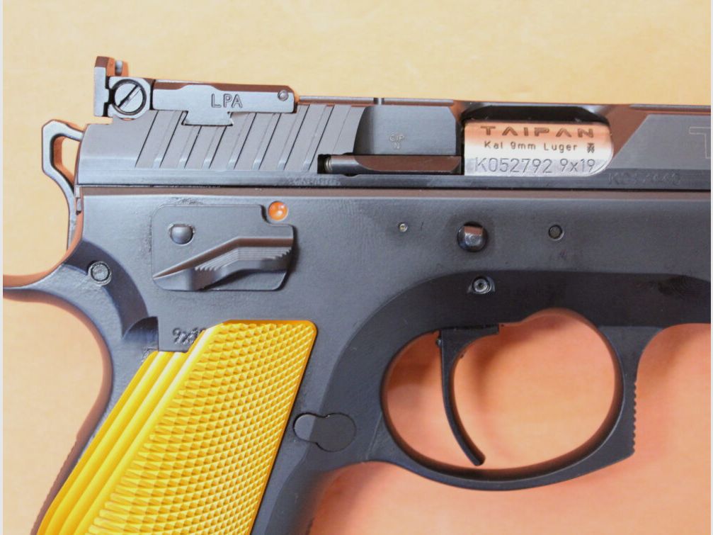 CZUB Frankonia Ha.Pistol 9mmLuger Frankonia CZ75 Taipan ORANGE Pro Tuning 6"/152mm Barrel/Sport Sight