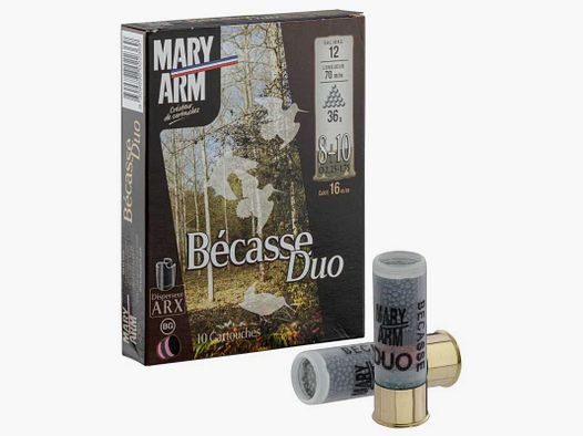 Cartouches Mary Arm Bécasse DUO 36g- Cal. 12/70 - Bécasse Duo