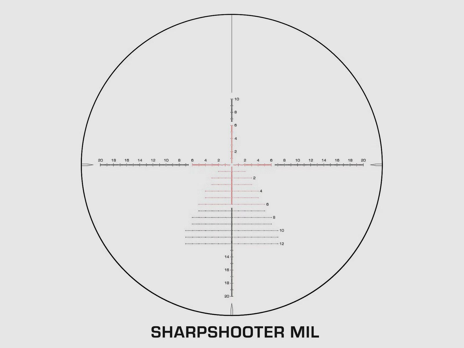 Swampfox Warhawk 5-25x56 FFP Präzisionszielfernrohr - Sharpshooter MIL-Absehen, 34 mm