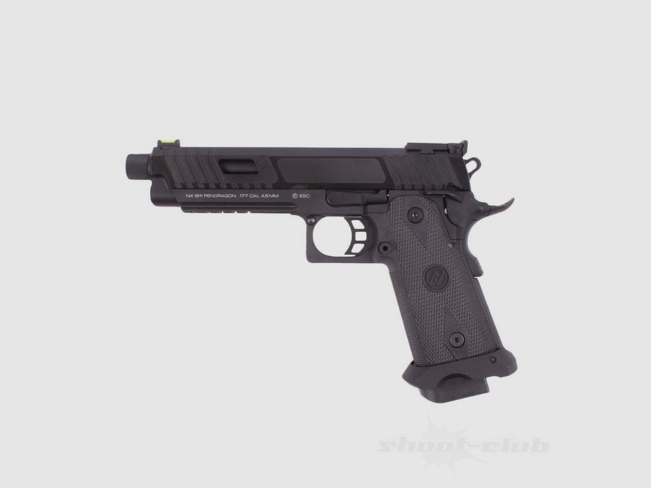 NXG 1911 Pendragon Co2 Pistolet BB 4,5mm BB noir M14x1 gauche