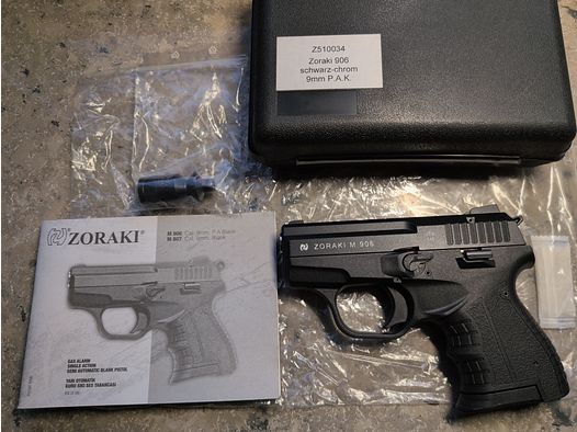 NEU Zoraki 906 Alte PTB 946 Schreckschusspistole schwarz