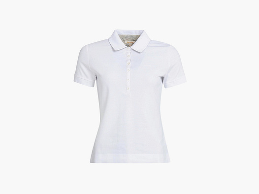 BARBOUR Portsdown Top Poloshirt White/ Silver Birch