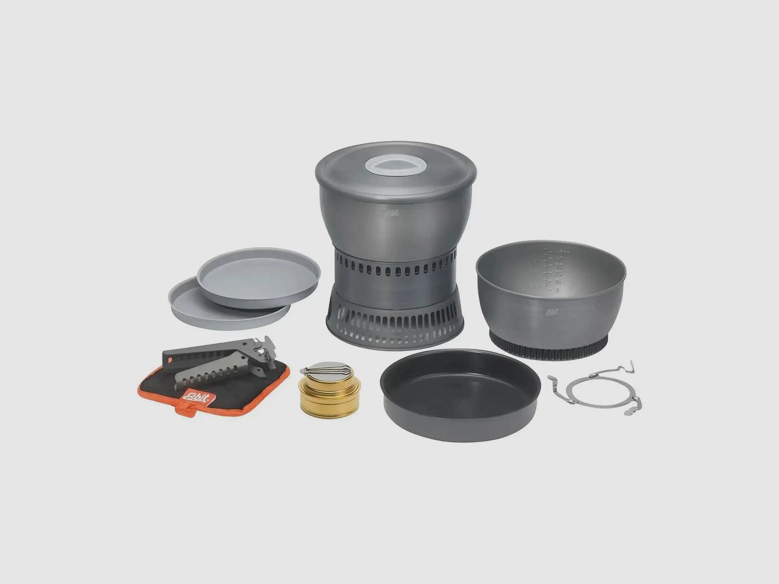 Ensemble de cuisson Esbit à alcool en aluminium anodisé dur