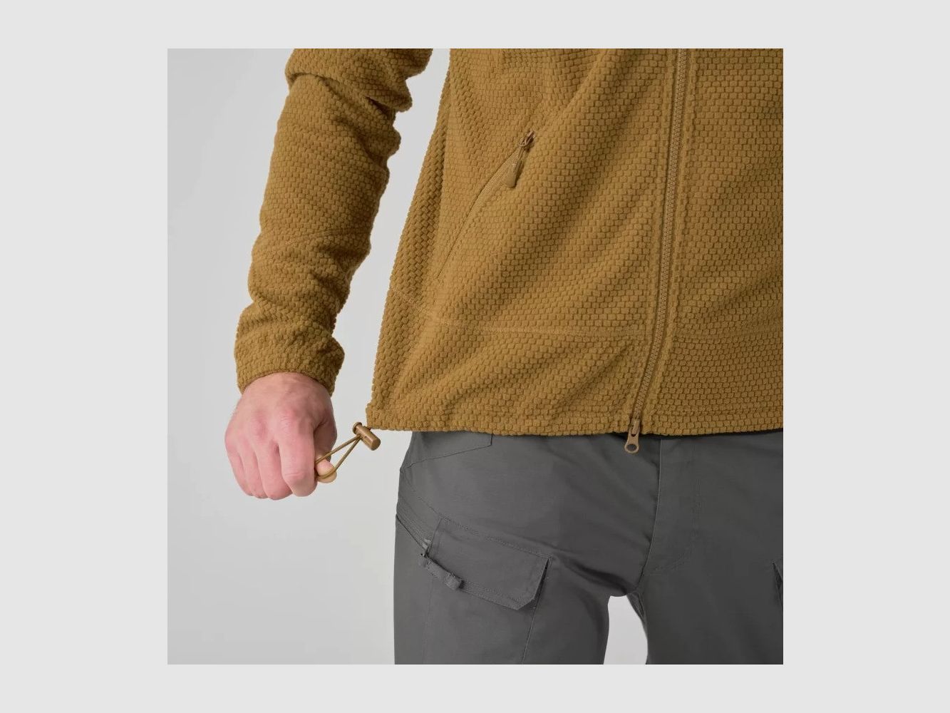 Alpha Tactical Grid-Fleecejacke in Coyote, Bild 9 von 10