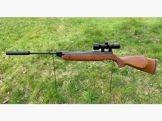 Weihrauch HW 80 K con silenciador cal. 5,5 mm y mira telescópica 3-9x40 compacta