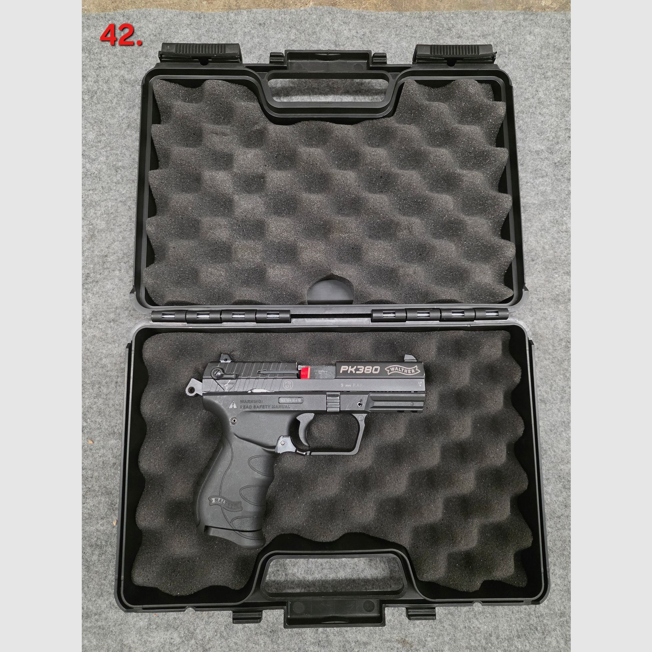 Walther PK380 Kaliber 9mm PAK brüniert PTB 921 Schreckschuss SRS