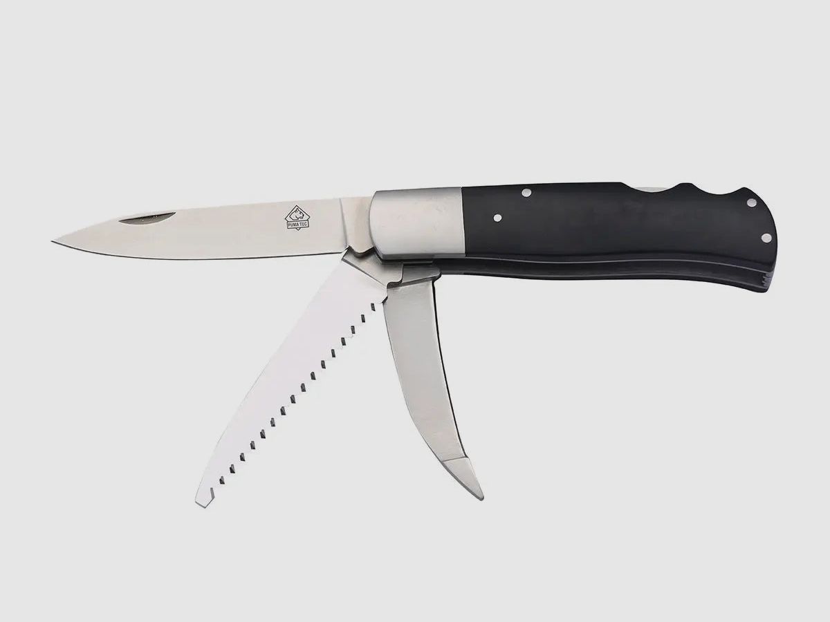 PUMA TEC Jagdtaschenmesser Ebenholz