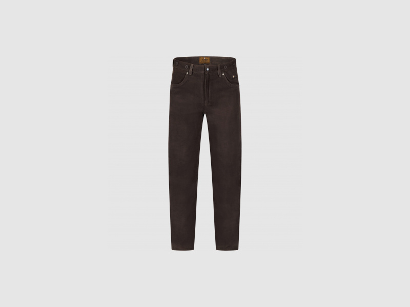 il Lago Prestige Nubuklederhose Herren (Braun) | 48