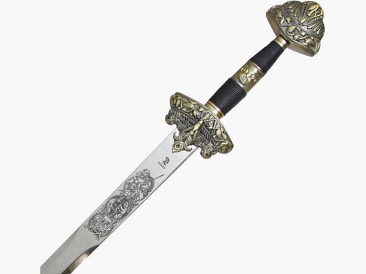 Dybek miecz wikingów w wykończeniu mosiężnym