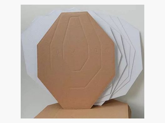 IPSC Kartonnen Doelen Witte Achterkant - 100 Pack