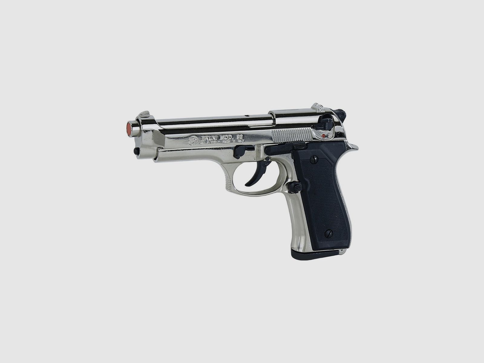 Pistola a salve Bruni 92 calibro 9 mm nickel, immagine 1 di 3