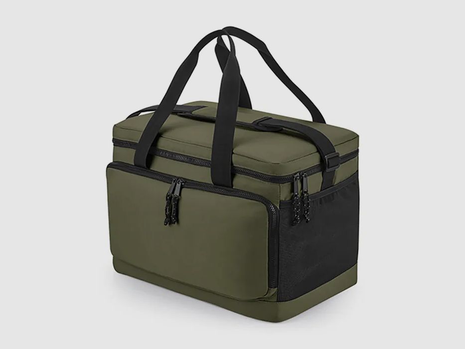 Bolsa de hombro refrigerada grande reciclada oliva