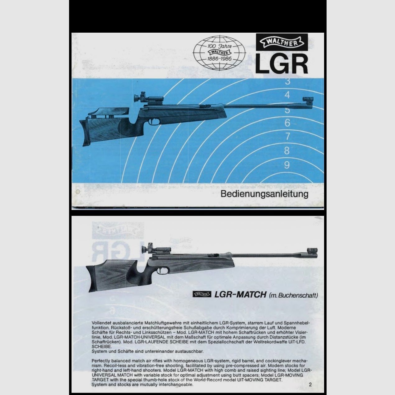 Walther LGR, Matchluftgewehr, Seitenspanner