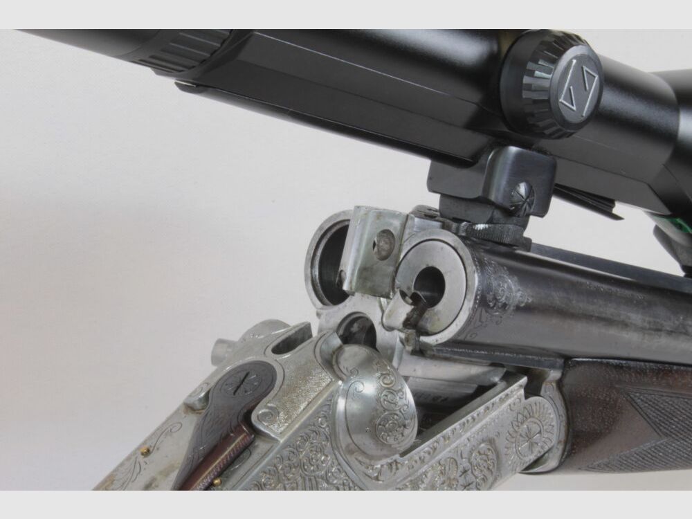 Heym Mod. 37B Deluxe - 7x65R; 12/70 mit Einstecklauf - selten!!!