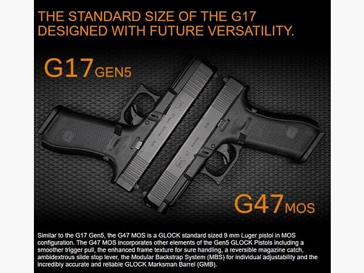 GLOCK Pistole Mod. 47 Gen5 MOS FS 9mmLuger