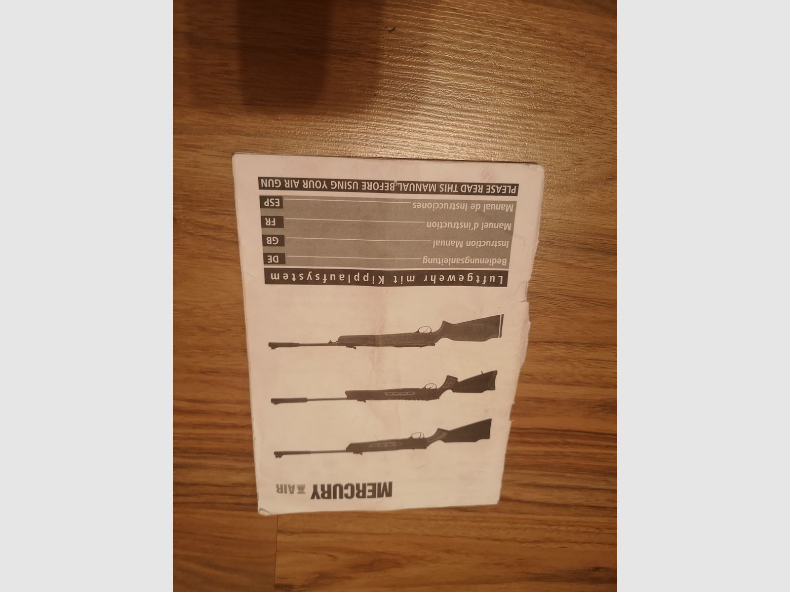 Mercury 85XTac Knikloop Luchtgeweer Set 4,5mm Diabolos incl. 3-9x32 Richtkijker Tas