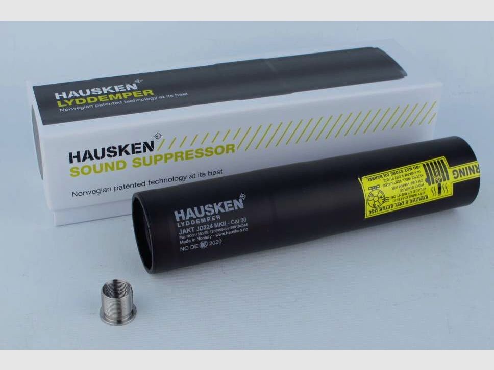 Hausken silencer JD224 XTRM MK II, cal. .375/.9.3mm