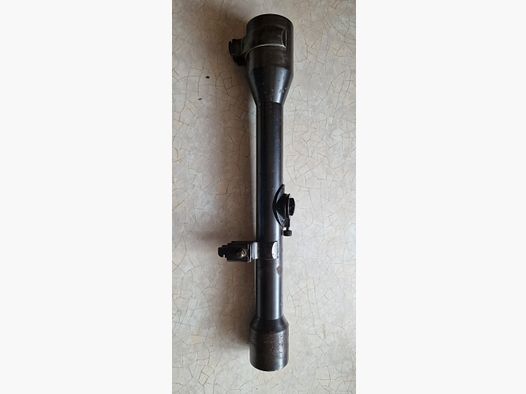Historische scope Carl Zeiss Jena „Zielsechs“ (6x) – stalen barrel – WO2 / naoorlogs