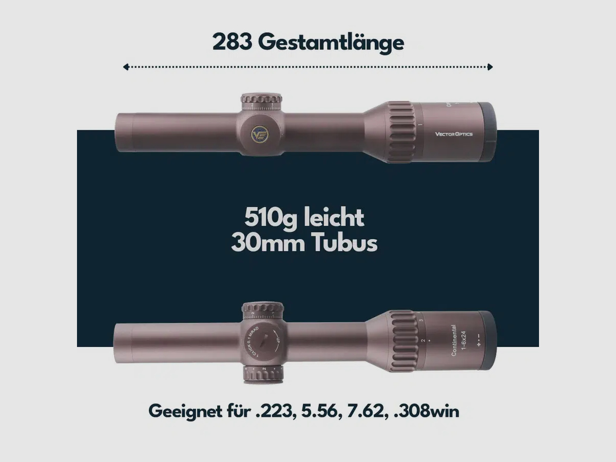Vector Optics SCOC-34 Continental x6 1-6×24 Coyote FDE