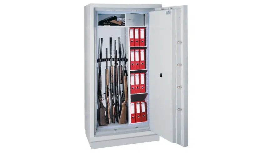 Armero HARTMANN TRESORE Simon 100 - Cerradura electrónica E 73300 - 10 Soportes para armas largas EN1143-1 Nuevo armero