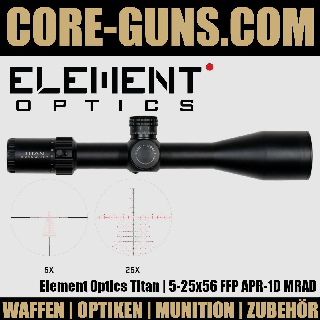 Element Optics Titan | 5-25x56 FFP APR-1D MRAD	 Long Range