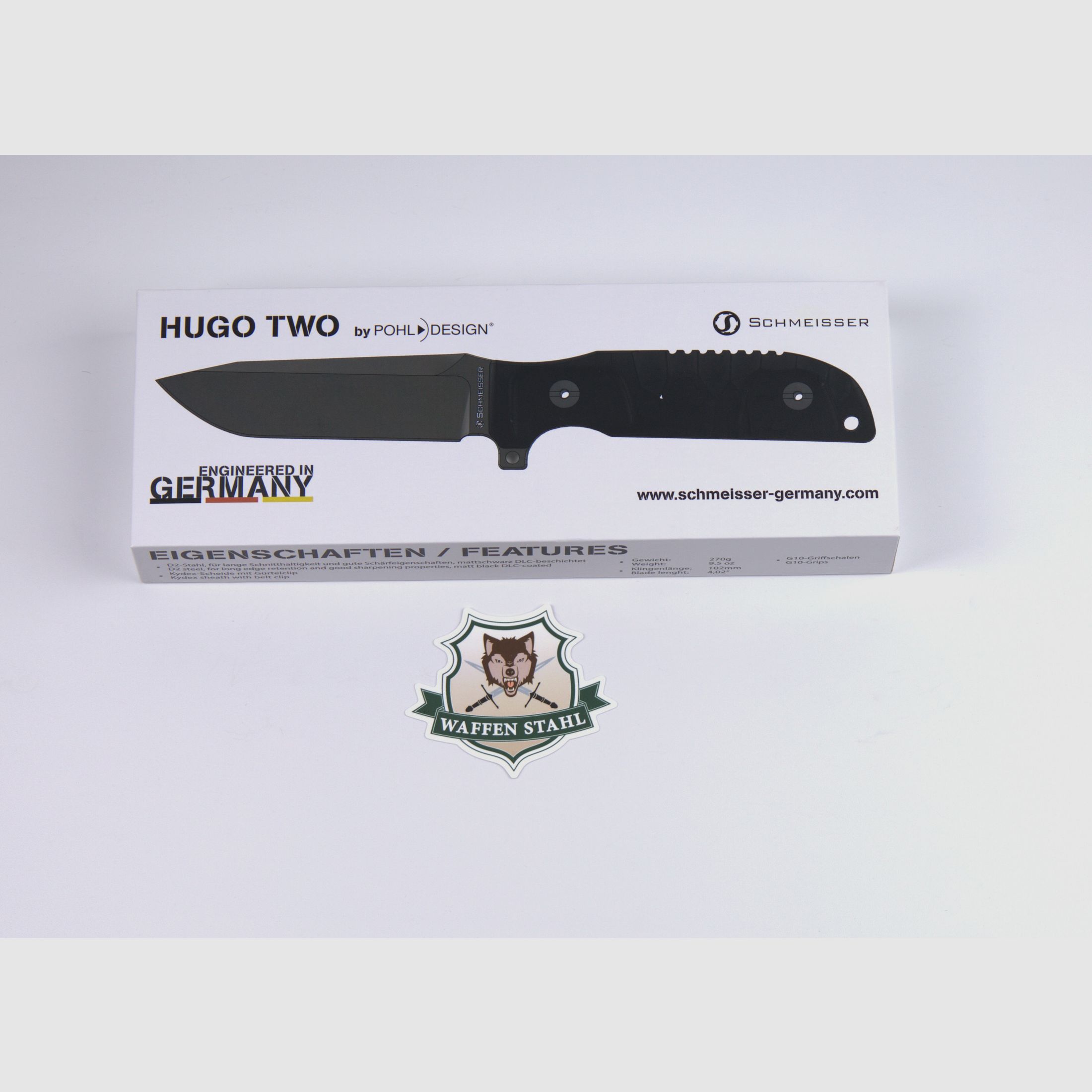 Schmeisser HUGO TWO Taktik-Messer / TAC KNIFE - UVP: 149,00 €