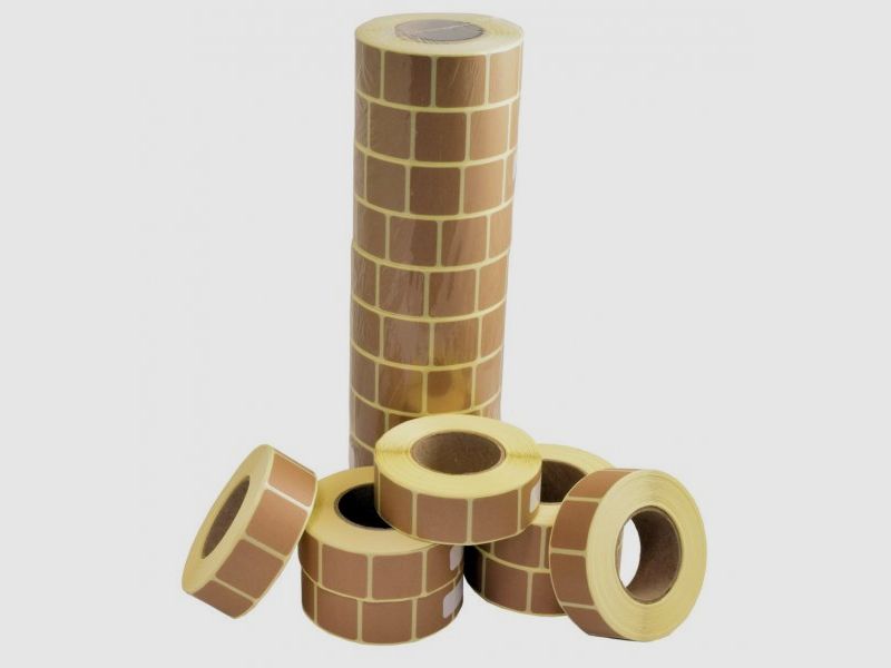 Rolle weiße Schrotpflaster, quadratisch, 22x22 mm