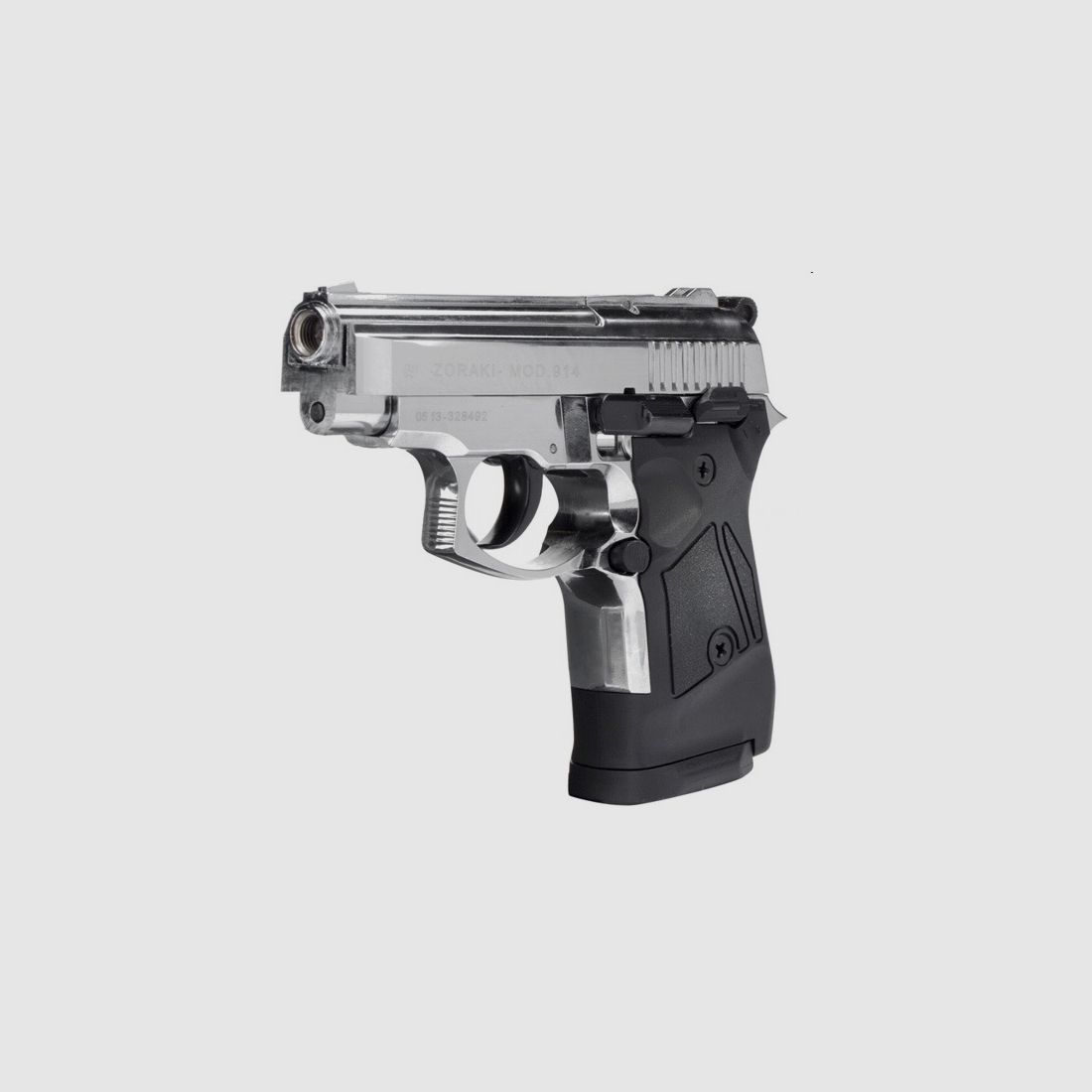 ZORAKI 914 Chrome PTB 9mm P.A.K. – Front Firing - EU-wide shipping