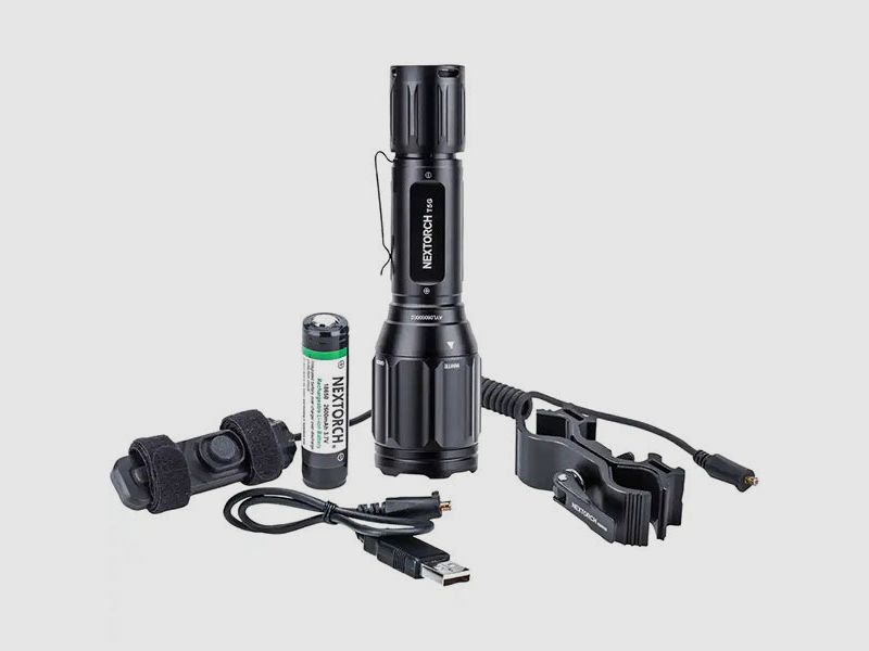 LED-Taschenlampen Jagd-Set T5G SET V2.0, 1'200 Lumen (170 Lumen grün) (inkl. Akku), Bild 1 von 9