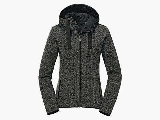 <SCHÖFFEL Fleece Hoody Aurora L Czarny