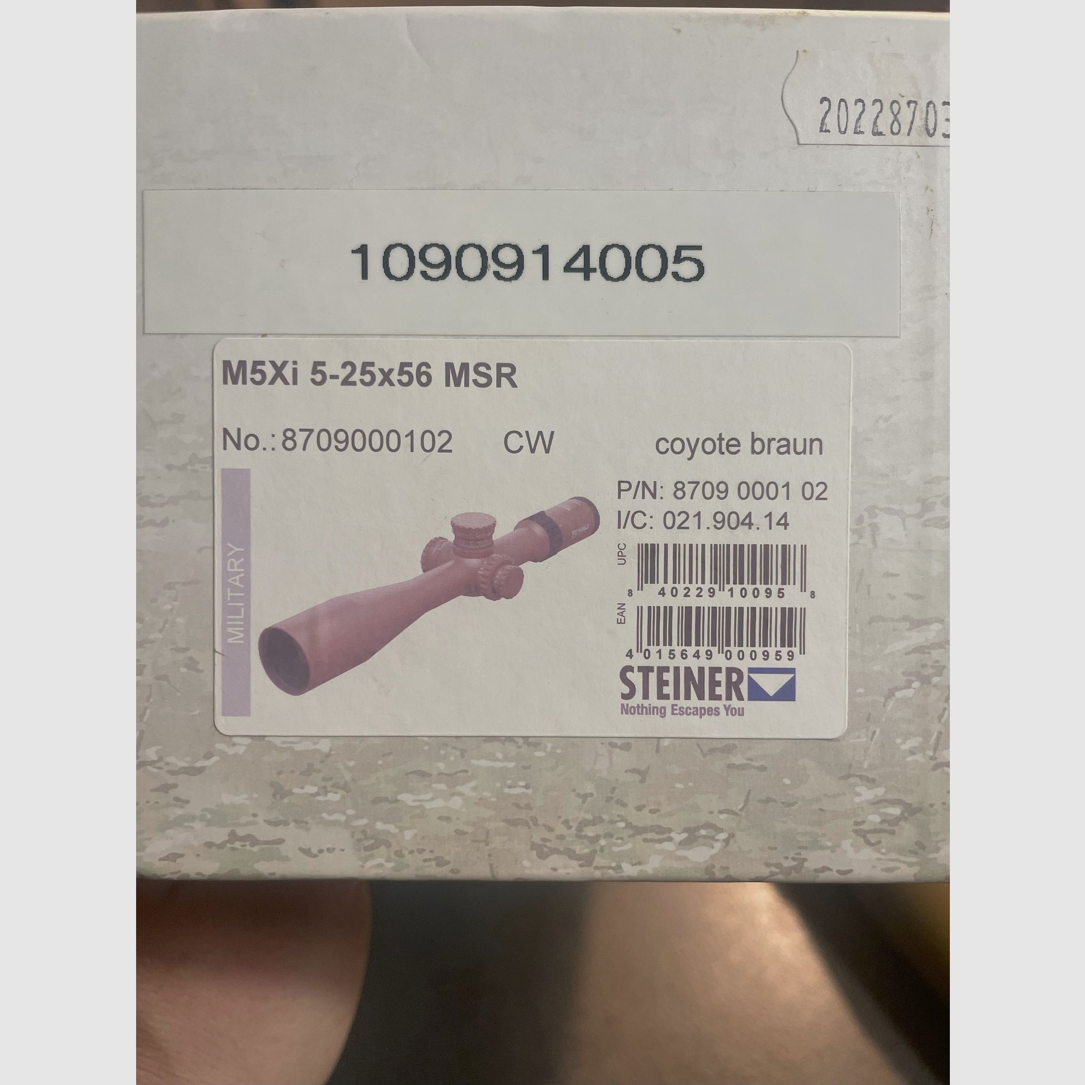 Steiner Military M5XI  5-25 56 Coyote Brown MSR