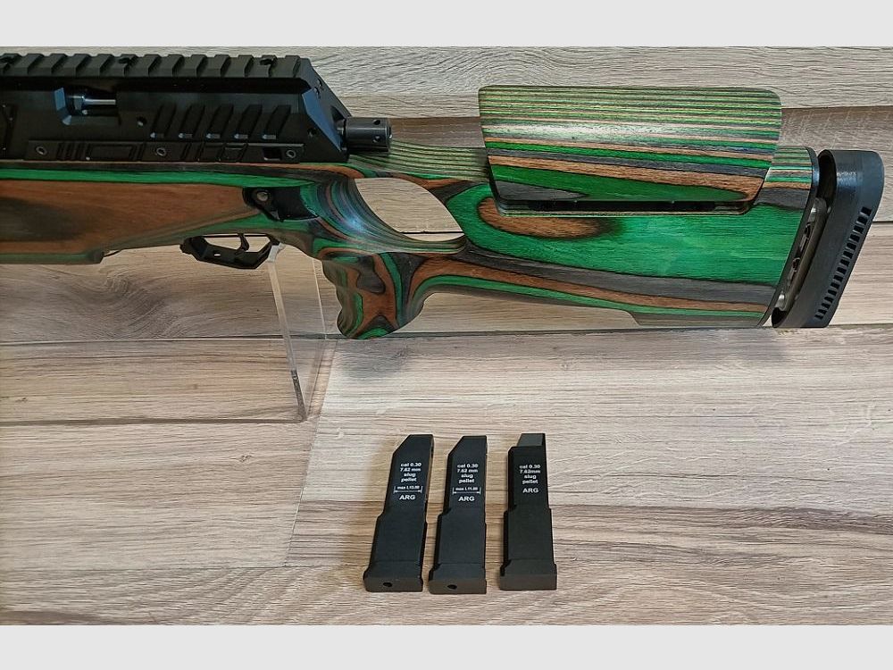 PCP-Luftgewehr ARG RG II Classic – 700 mm – Laminat Green – 7,62 mm, Bild 4 von 9