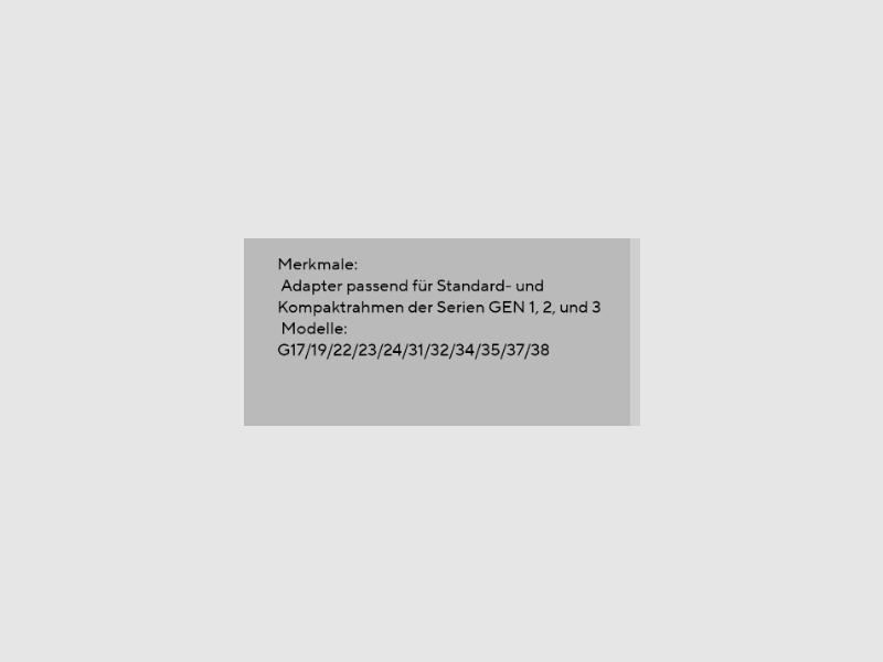 Glock 17 18 19 adaptador de empuñadura empuñaduras gen 1 2 3 beavertail g 22 23 24 empuñadura de pistola nueva