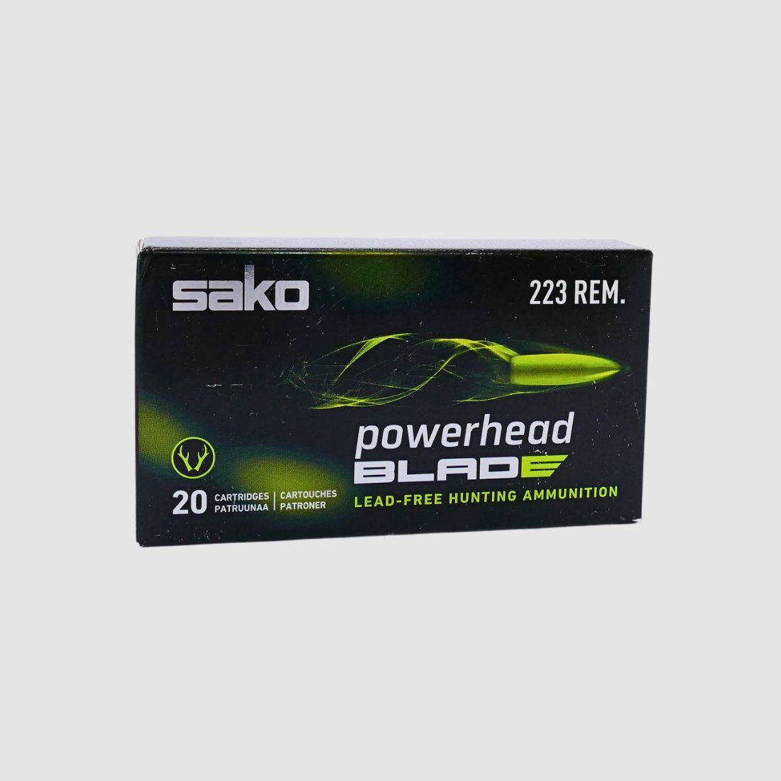 Sako .223Rem Powerhead Blade 3,5g/55 gr Büchsenpatronen Bleifrei