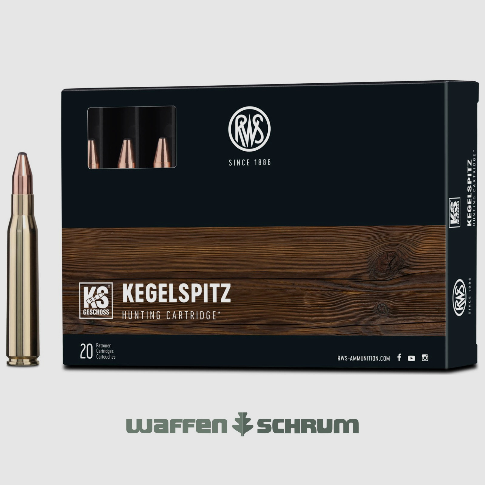 RWS Kegelspitz 11,7g - 180gr 8x68S