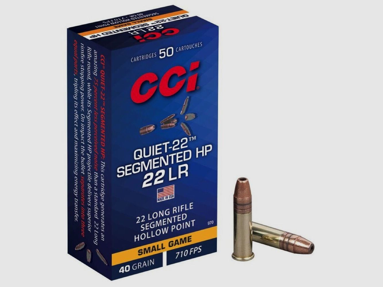 CCI Quiet-22 SHP 40grs 50St .22lr