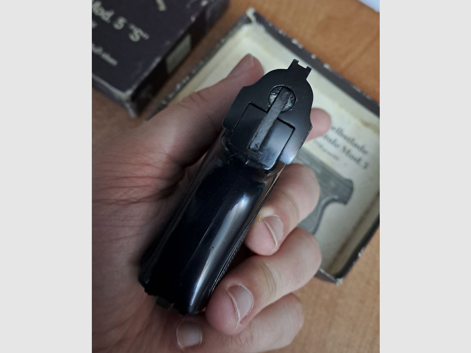 HS Mod.5 S pistolet startowy kal. 8 mm Knall/ PTB 99-69 z 1971 roku!