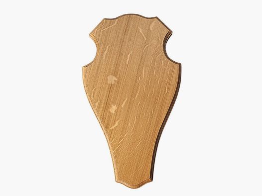 Massives Eichenschild für Damwild – Abgerundet – 29 x 18 cm