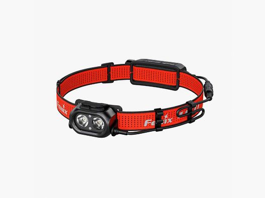 Wytrzymała latarka czołowa Fenix HP12R-T w kolorze czerwonym